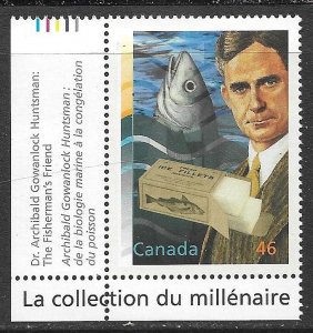 CANADA 2000 46c Frozen Fish Single Millenium Series Sc 1833c MNH