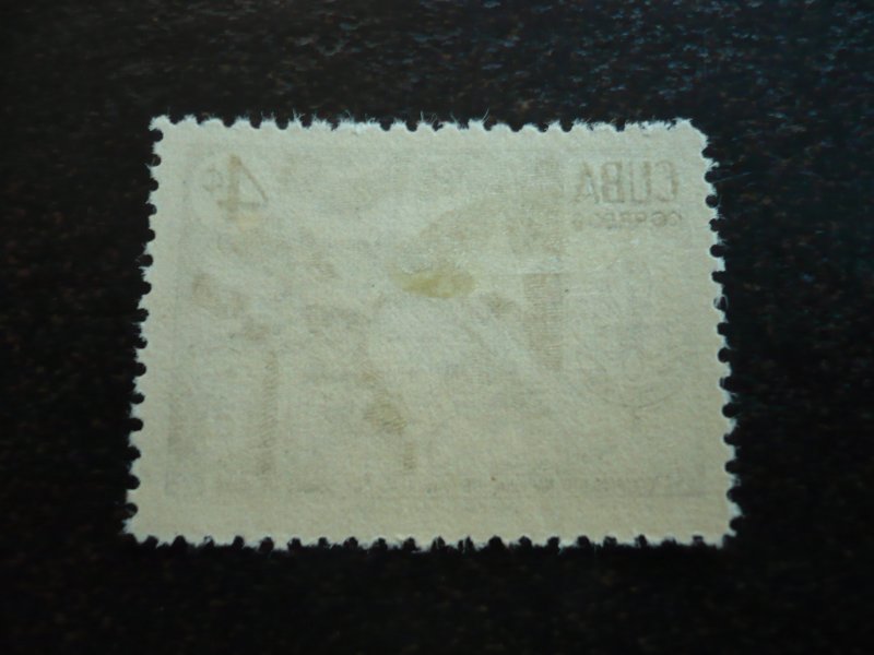 Stamps - Cuba - Scott#535 - Mint Hinged Single Stamp