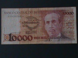 BRAZIL-1989-CENTRAL BANK-$ 100000 CRUZEIROS CIR-VERY FINE-HARD TO FIND