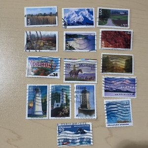 15 US SCENIC AMERICAN LANDSCAPES C133 C136 C137 C138 C139 C150 Airmail Etc