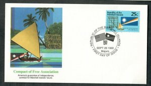 Marshall Islands #381 unaddressed Fleetwood FDC