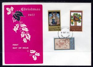 New Zealand 632-634 Christmas U/A FDC