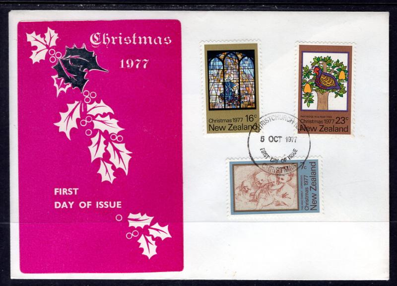 New Zealand 632-634 Christmas U/A FDC