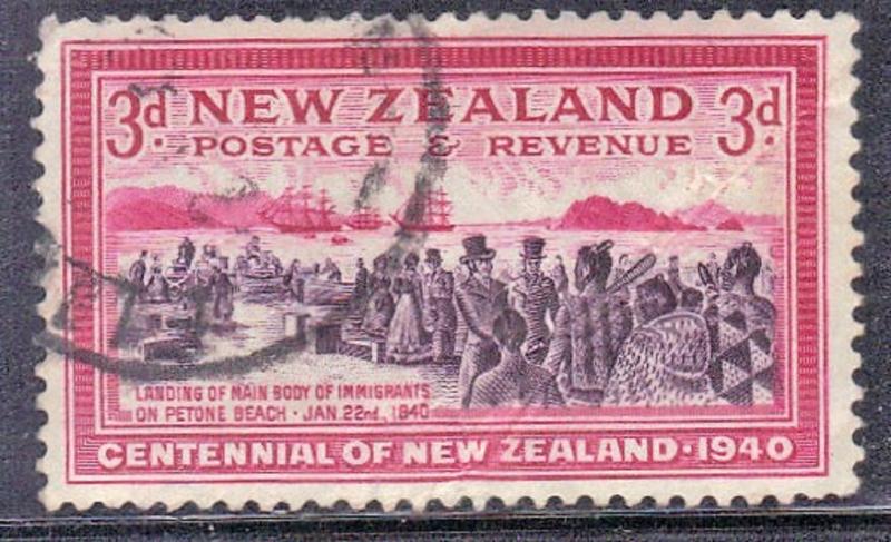 NEW ZEALAND SC# 234  USED  SETTLERS SEE SCAN