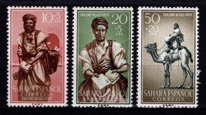 Spanish Sahara 1959 Colonial Stamp Day, Set [Mint]