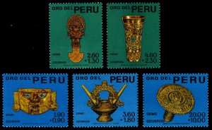 Peru 1966 Scott #B1-B5 Mint Never Hinged