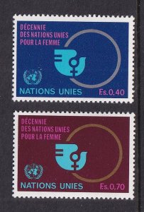 United Nations Geneva  #90-91  MNH  1980  U.N. decade for women