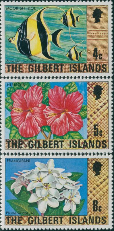 Gilbert Islands 1976 SG25-29 Fish Flowers MNH