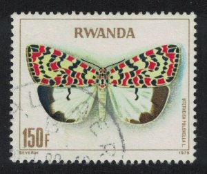 Rwanda Butterfly 'Utetheisa pulchella' 150f KEY VALUE 1979 Canc SG#918