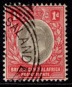 NYASALAND - BCA EDVII SG68, 1d grey & carmine, FINE USED.