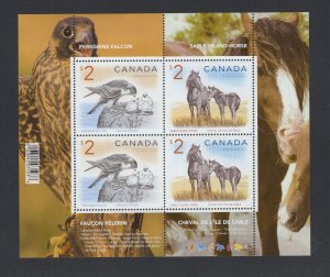 Canada #1692b (2005 $2 Animals pane  of 4) VFMNH CV $20.00