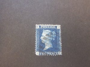 United Kingdom 1869 Sc 30 PL15 Blue penny FU