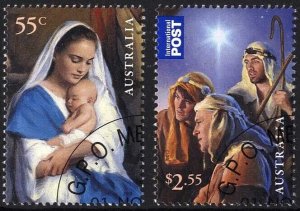 Australia SG4085-6 Christmas 2013 Nativity Scenes set fine used