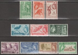 EDSROOM-17508 Sarawak 197-206 LH 1955-57 Short Set CV$20