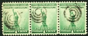 United States #899 - USED STRIP OF 3, 1940 -STAT175