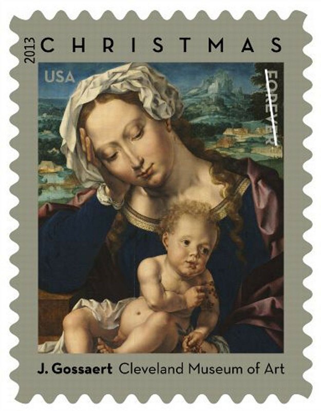 Christmas Holiday Virgin & Child Booklet of 20 First Class Stamps Scott 4815b