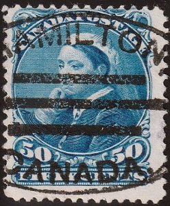 Canada Small Queen #47 with awesome postmark.   (256)