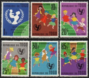 Togo Sc #411-416 Mint Hinged