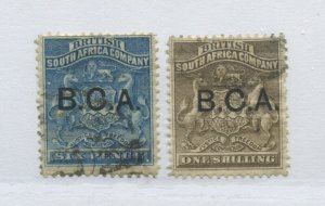 British Central Africa 1891 6d and 1/ used