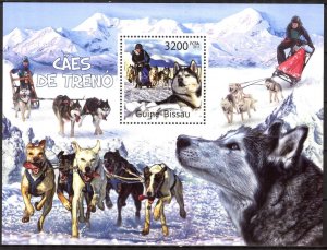 Guinea-Bissau MNH S/S Sled Dogs 2011