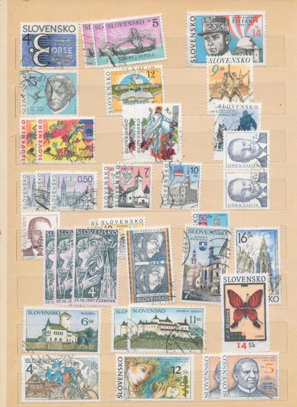 SLOVAKIA Slovensko Birds Wildlife Blocks Used Appx 250 (Au13683