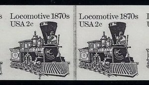 1897Ac Imperf Error / EFO PNC6 #4 Locomotive Transportation Series Mint NH