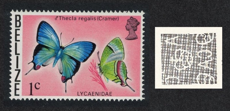 Belize Butterfly 'Evenus regalis' 1c 1974 MNH SG#381