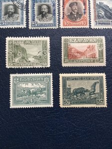 Bulgaria Stamps,1915, Sc#114-120,re-engraved,romania,