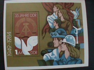 ​GERMANY DDR STAMP: 1984 35TH JAHRE DDR S/S -MNH SHEET. LAST ONE