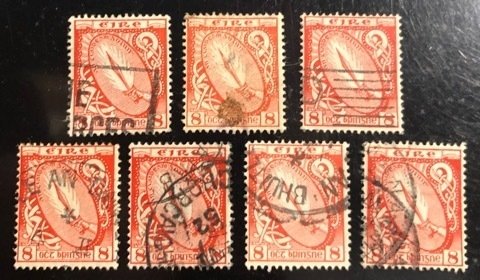 Ireland Scott# 137 Used F/VF Group of 7 Cat. $10.50