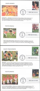 #3399-3402 Youth Team Sports Alto FDC Set