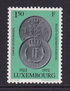 Luxembourg   #507  MNH  1972  coins