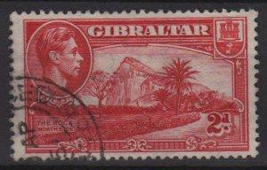 Gibraltar 1938 - Scott 110B used - Rock From North