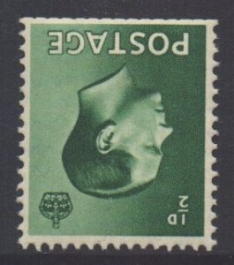 GB Scott 230 - SG457i, 1936 Edward VIII 1/2d Inverted Watermark MH*