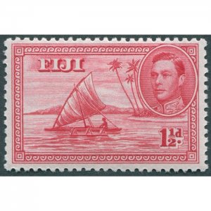 Fiji 1942 1½d carmine Die II Perf 14 SG252b unused