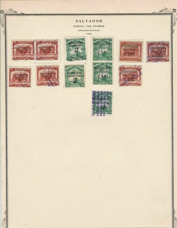 Salvador 1931 Official Stamps Ref 15545 