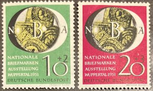 Germany Scott# B318-9 MLH Wuppertal Philatelic expo