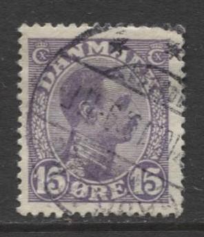 Denmark - Scott 102 - King Christian X Issue -1913 - Used - Single 15o Stamp