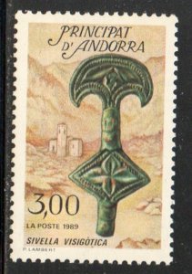 Andorra (Fr) Sc 375 1989 Visigothic Cincture stamp  mint NH