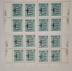 Canada 1982 Heritage Artifacts #918 MS Of Plate Blocks MNH