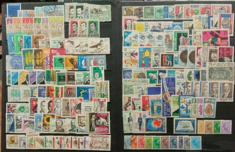 Very complete Uruguay used stamp collection in stockbook +2300 different $$$