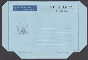 ST HELENA Arms Post Paid aerogramme unused..................................J776