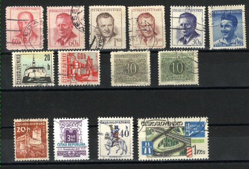 Czechoslovakia 363, 364, 618, 870, 871, 972, 1347, 1348C, 1970, J83, J8 used  PD