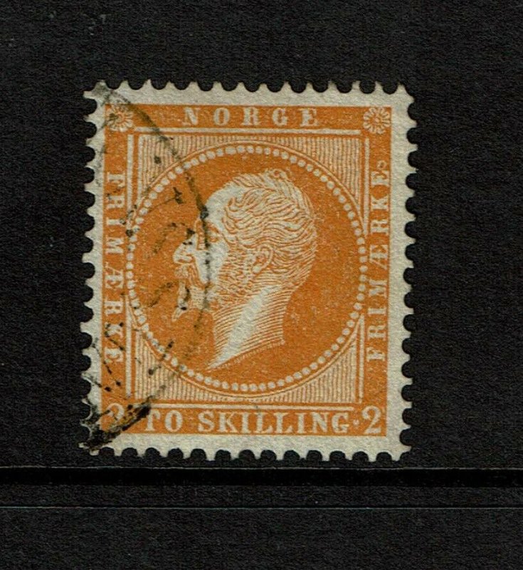 Norway SC# 2, Used, small amount of pencil mark on back - S9184