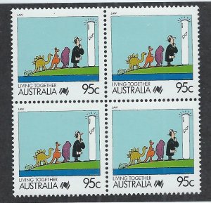 AUSTRALIA SC# 1077  B/4 FVF/MNH 1988