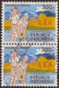 Indonesia 1984 SG#1811 500rp Rice Planting Used