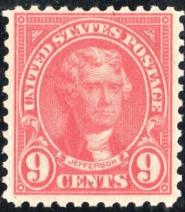 SC#561 9¢ Jefferson Single (1923) MH