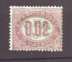 J22608 Jlstamps 1875 italy used #q1 military official