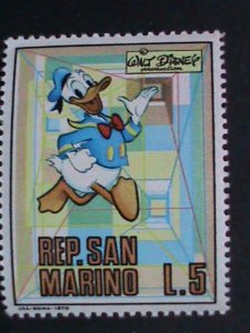 ​DISNEY-SAN MARINO STAMP-1970 SC#736 DISNEY CARTOON- BLACK PETE MINT SET VF