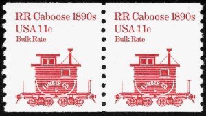 Scott 1905   11¢ Caboose Coil Pair, MNH